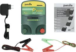 Produktbild: Patura Weidezaungerät P 3500 12V/230V mit Netzteil, Anschlusskabeln und Bedienungsanleitung