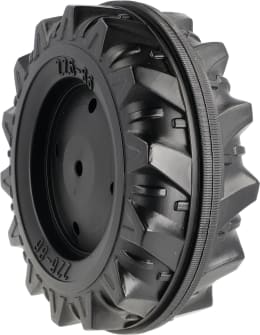 Produktbild: Rolly Toys® Vorderrad 226 x 86 - 10 mm-Achse für Trettraktor Farmtrac, ohne Laufreifen