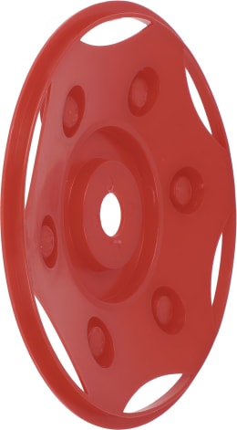 Produktbild: Rolly Toys® Radblende rot aus Kunststoff mit Befestigungslöchern
