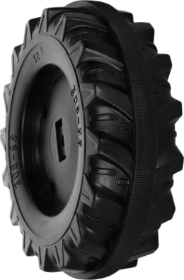 Produktbild: Rolly Toys® Hinterrad 308 x 98 - 12 mm-Achse mit Laufreifen, für Hinterachse mit Krallenmitnehmer, bis Bj. 07.05