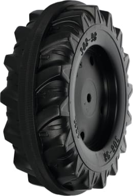 Produktbild: Rolly Toys® Hinterrad 308 x 98 - 12 mm-Achse mit Laufreifen, für Hinterachse mit Vierkantmitnehmer