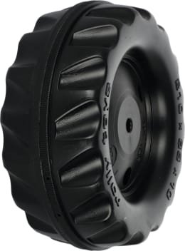 Produktbild: Rolly Toys® Vorderrad 210 x 85 - 10 mm-Achse für Trettraktor rollyKid und Anhänger, ohne Laufreifen