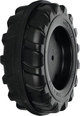 Produktbild: Rolly Toys® Vorderrad 310 x 110 - 10 mm-Achse für Trettraktor Farmtrac, mit Laufreifen