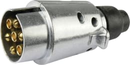 Produktbild: Herth + Buss Stecker 6 – 12 V, 7-polig, Schraubanschluss, Aluminium