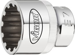 Produktbild: Vigor® Steckschlüsselsatz Multiprofil 1/2 17-teilig
