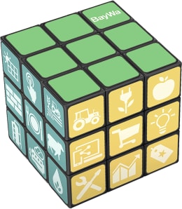 Produktbild: BayWa Zauberwürfel von Rubik's 3x3 für Kinder und Erwachsene
