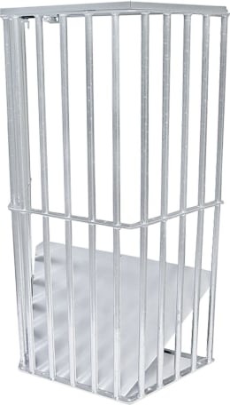 Produktbild: Growi® Heuraufe Lento 80 x 120 x 40 cm, Fassungsvermögen 9 kg, Wandmontage, für Pferde, loses Heu