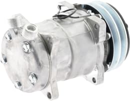 Produktbild: Klimakompressor 12 V mit Riemenscheibe Ø 132 mm, 2 Rippen, für Traktor Hürlimann, Same