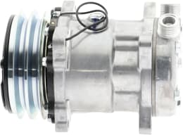 Produktbild: Klimakompressor 12 V mit Riemenscheibe Ø 132 mm, 2 Rippen, für Traktor Hürlimann, Same