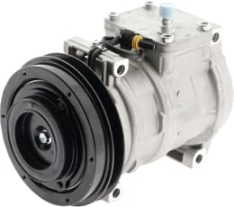 Produktbild: Klimakompressor 12 V mit Riemenscheibe Ø 146 mm, 1 Rippen, für John Deere, Denso: 10PA17C