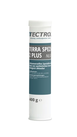 Produktbild: TECTROL TERRA SPEZIAL-FETT 2 PLUS 400 g Kartusche NLGI 2 Schmierfett, biologisch abbaubar, Mehrzweckfett