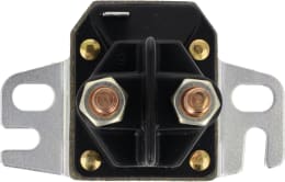 Produktbild: Briggs & Stratton Magnetschalter 12 V, 2 x M 6 Gewindebolzen, 1 x Flachsteckanschluss 6,3 mm, auf Montagefuß