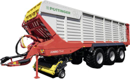 Produktbild: Pöttinger Ladewagen Jumbo 7540 Ladevolumen 54 m³ mit Mehrzweck-Rotor