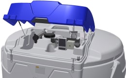 Produktbild: Cemo CUBE 5000 AdBlue® Tank zur Versorgung von BHKW, Biogasanlagen, Gasmotoren