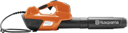 Produktbild: Husqvarna Akku-Laubbläser 530iBX in Orange und Schwarz, Seitenansicht