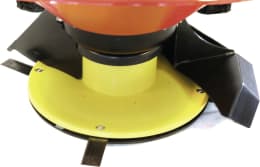 Produktbild: Vari Hochgrasmäher BDR-720D Adela Pro, Detailansicht Mähwerk mit gelbem Messerteller