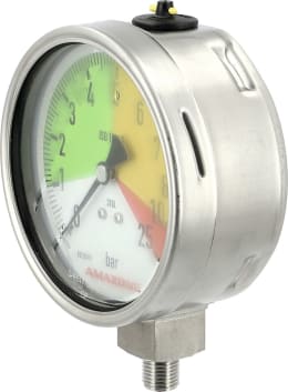 Produktbild: Amazone Manometer, Ø 100 mm, Betriebsdruck von/bis (kalk) 0 bis 25 bar