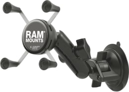Produktbild: RAM® MOUNTS Handyhalter X-Grip® mit Saugfuß B-Kugel 25,4 mm/1, für Geräte von 47,6 – 82,6 mm Breite