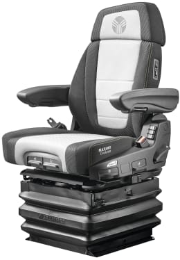 Produktbild: Grammer Traktorsitz Maximo® Evolution Dynamic, Niederfrequenzfederung, Stoff, anthrazit/silber