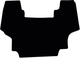 Produktbild: Fußmatte Velours schwarz, für Case IH Traktor JXU 105, ab Bj. 08
