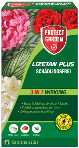 Produktbild: Protect Garden Lizetan Plus Schädlingsfrei 100 ml Karton gegen Weiße Fliegen, Schildläuse und Blattläuse 37,5 l