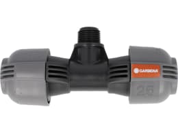Produktbild: GARDENA Sprinklersystem T-Stück Quick&Easy 25 mm x 1/2 AG