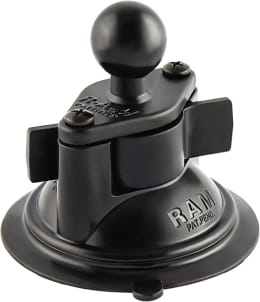Produktbild: RAM® MOUNTS Saugnapf Twist-Lock™ mit B-Kugel 25,4 mm/1, 1-fach, mit Basisplatte Diamond, RAM-B-224-1U