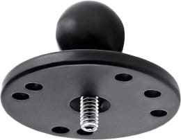 Produktbild: RAM® MOUNTS Basisplatte Round mit B-Kugel 25,4 mm/1, Schraubmontage/Gewindestift 1/4-20 AG, rund, RAM-B-202AU