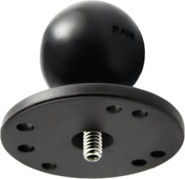 Produktbild: RAM® MOUNTS Basisplatte Round mit C-Kugel 38,1 mm/1,5, Schraubmontage/Gewindestift 1/4-20 AG, rund, RAM-202AU