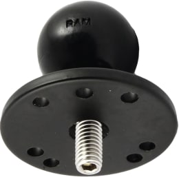 Produktbild: RAM® MOUNTS Basisplatte Round mit C-Kugel 38,1 mm/1,5, Schraubmontage/Gewindestift 3/8-16 AG, rund, RAM-202CU