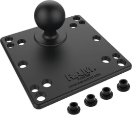 Produktbild: RAM® MOUNTS Basisplatte mit C-Kugel 38,1 mm/1,5, Lochbild VESA MIS-D (75 x 75 mm), VESA MIS-D (100 x 100 mm)