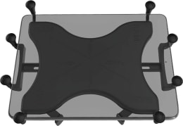 Produktbild: RAM MOUNTS Tablethalter X-Grip mit AMPS- und VESA-Lochbild, schwarze Halterung mit Greifklauen