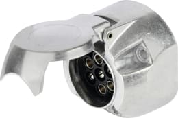 Produktbild: Herth + Buss Steckdose 7-polig, 6 – 12 V, Schraubanschluss, Aluminium, DIN ISO 1724