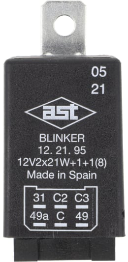 Produktbild: Massey Ferguson Warnblinkgeber 12 V/18 W, 2 W + 1 W + 1 W, für Fendt, Massey Ferguson