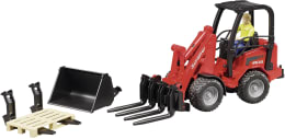 Produktbild: Bruder® Modell Schäffer Hoflader 2630 mit Palettengabel und Schaufel 1:16