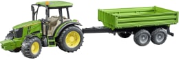 Produktbild: Bruder® Modell John Deere Traktor 5115 M mit Anhänger, 1:16