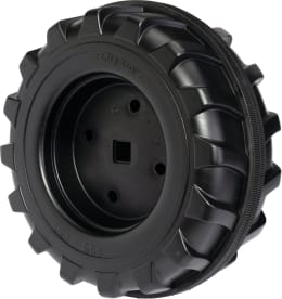 Produktbild: Rolly Toys® Hinterrad 395 x 150 - 12 mm-Achse mit Laufreifen, für rollyX-Trac, Hinterachse mit Vierkantmitnehmer