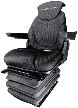Produktbild: BLACK STAR Traktorsitz BS 1231 A, luftgefedert, Stoff Black Matrix, schwarz