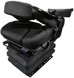 Produktbild: BLACK STAR Traktorsitz BS 1232 A TT luftgefedert, Drehadapter 30° links/rechts, Stoff Black Matrix, schwarz