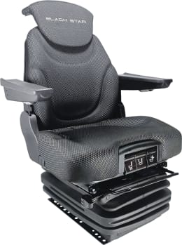 Produktbild: BLACK STAR Traktorsitz BS 1512 A TT Sitzkissenverstellung, Drehadapter 30° links/rechts, luftgefedert
