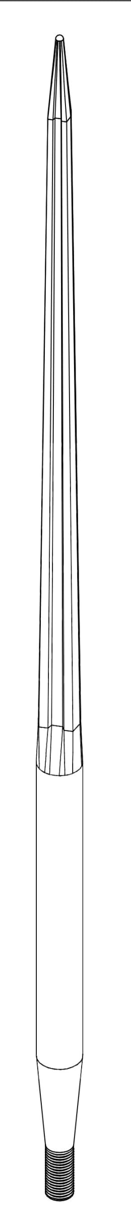 Produktbild: SHW Grossballenzinken 1.100 mm M 22 x 1,5 AG, spitz, mit konischer Mutter