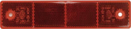 Produktbild: Hella® Rückstrahler rechteckig, rot, 180 x 40 x 6,5 mm, geschraubt, Bohrung, senkrecht