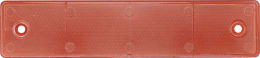 Produktbild: Hella® Rückstrahler rechteckig, rot, 180 x 40 x 6,5 mm, geschraubt, Bohrung, senkrecht
