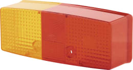 Produktbild: Hella® Lichtscheibe quadratisch, links/rechts, 158 x 64 mm für Schlussleuchte mit Kennzeichenlicht