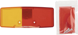 Produktbild: Hella® Lichtscheibe quadratisch, links/rechts, 158 x 64 mm für Schlussleuchte mit Kennzeichenlicht