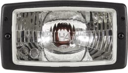 Produktbild: Hella® Hauptscheinwerfer links/rechts, Halogen H4, 12 V, 24 V, 182 x 102 x 88 mm, quadratisch