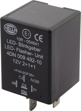 Produktbild: Hella® Blinkgeber 12 V, 5-polig, für LED-Leuchten an Anhänger, mit Halter