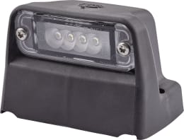 Produktbild: Hella® LED-Kennzeichenleuchte quadratisch, seitlich links/rechts, 93 x 66,2 x 63 mm, 12 V, 4 LEDs
