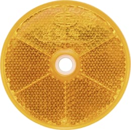 Produktbild: Hella® Rückstrahler rund, gelb, Ø 60 mm, geschraubt