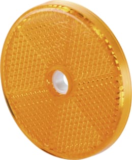 Produktbild: Hella® Rückstrahler rund, gelb, Ø 60 mm, geschraubt